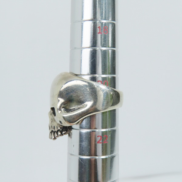 実際に弊社で買取させて頂いたCRAZY PIG/クレイジーピッグ EVIL SKULL RING LARGE/ラージエビルスカル リング 21号の画像 8枚目