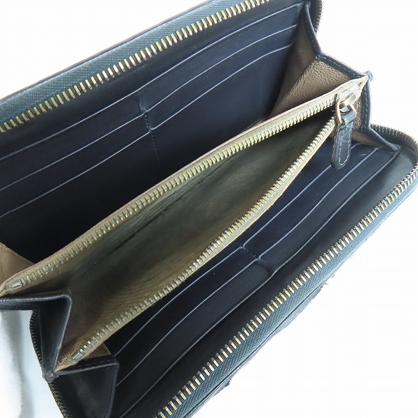 実際に弊社で買取させて頂いたBOTTEGA VENETA/ボッテガヴェネタ イントレチャート ラウンドファスナーウォレット/長財布の画像 3枚目