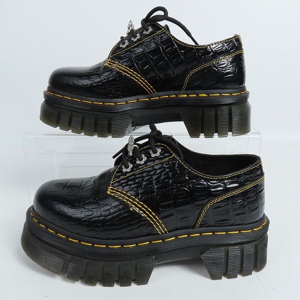実際に弊社で買取させて頂いたDr.Martens/ドクターマーチン heaven 3ホール 型押し加工 レザーシューズ/UK4の画像 3枚目