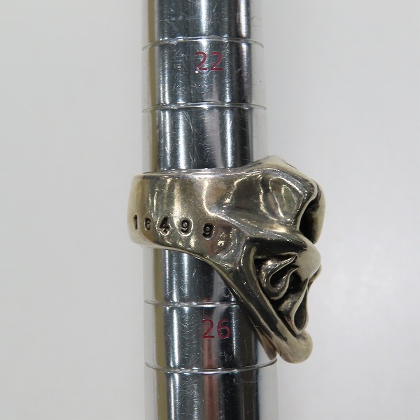 実際に弊社で買取させて頂いたSTARLINGEAR/スターリンギア スピットファイア スカル リング 24-25号の画像 9枚目