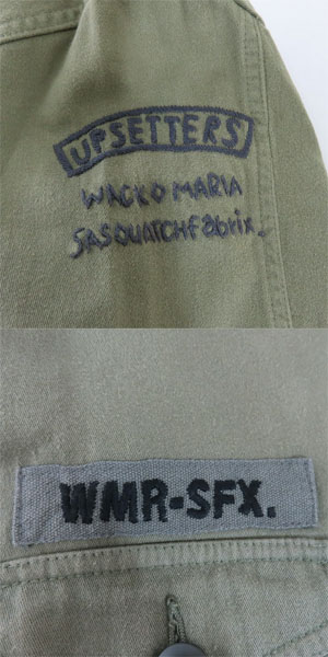 実際に弊社で買取させて頂いたWACKO MARIA × SASQUATCH fabrix/ワコマリア×サスクワッチ ファブリックス/ UPSETTERS JACKET khaki/XLの画像 5枚目