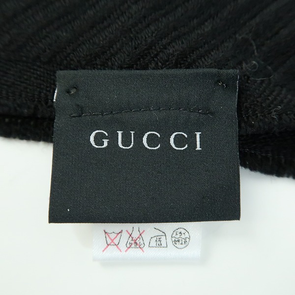 実際に弊社で買取させて頂いたGUCCI/グッチ ウール/シルク フリンジ マフラーの画像 1枚目