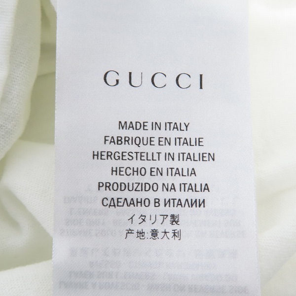 実際に弊社で買取させて頂いたGUCCI/グッチ プリント 半袖Tシャツ/カットソー 372783 X3B78/XSの画像 3枚目