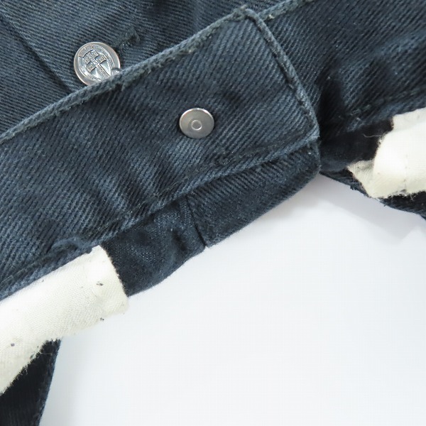 実際に弊社で買取させて頂いたCRIMIE/クライミー デニム ジャケット ブラック/Mの画像 8枚目