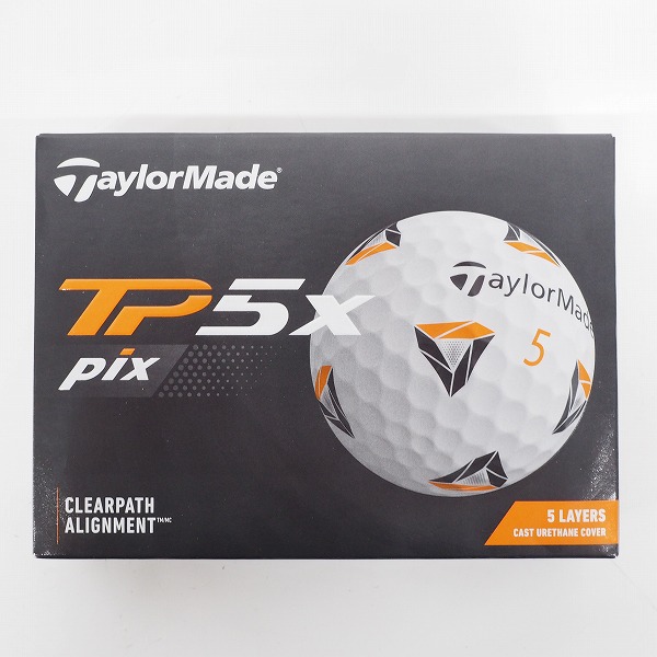 実際に弊社で買取させて頂いた【未使用】TaylorMade/テーラーメイド TP5x Pix ゴルフボール ホワイト 1ダースの画像 2枚目