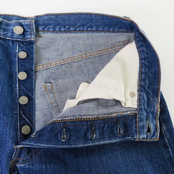 実際に弊社で買取させて頂いたLEVIS/リーバイス 501 刻印2 スモールe//シングルステッチ デニムパンツ/W33L33の画像 4枚目