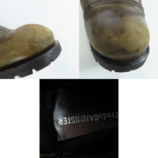 実際に弊社で買取させて頂いたalfredoBANNISTER/アルフレッドバニスター サイドゴア/レースアップブーツ/5011005001/43の画像 7枚目