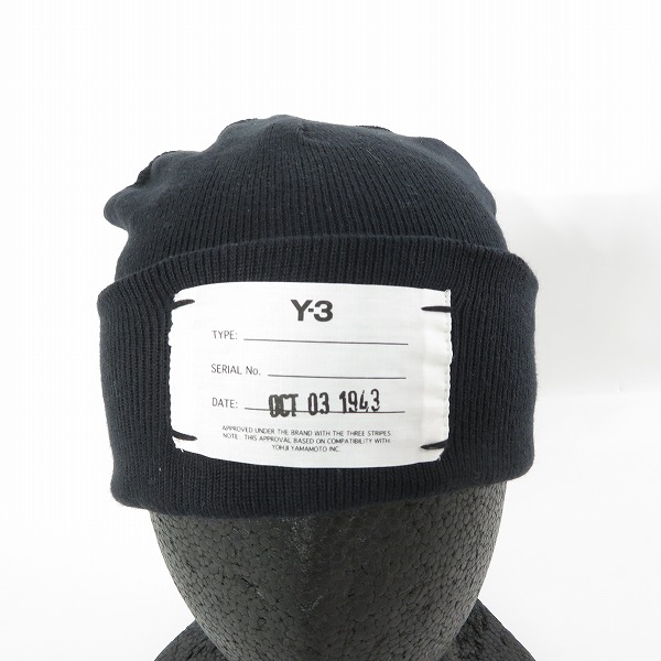 実際に弊社で買取させて頂いたY-3/ワイスリー ニットキャップ ロゴタグ DY0525の画像 1枚目
