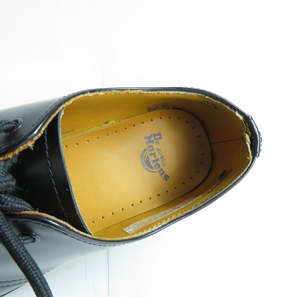 実際に弊社で買取させて頂いたDr.Martens/ドクターマーチン 3EYE BOOTS 3ホールブーツ ブラック 1461 UK7の画像 3枚目