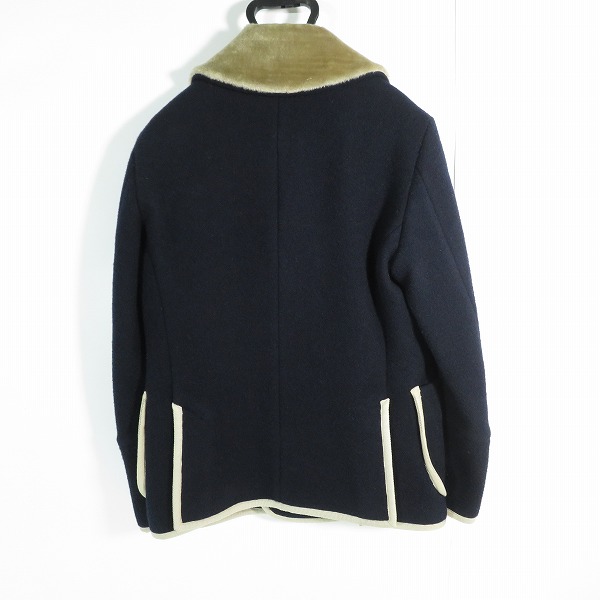 実際に弊社で買取させて頂いたA(LeFRUDE)E/アレフルード メルトン ウールPコート/11AW-C002/Sの画像 1枚目