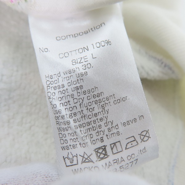 実際に弊社で買取させて頂いたWACKO MARIA /ワコマリア 18SS/HIGH TIMES/ハイタイムズ プルオーバーパーカー Lの画像 3枚目