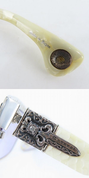 実際に弊社で買取させて頂いたA'rossvy/ロズヴィー 15周年モデル ダイヤモンド 度入り メガネフレーム/アイウェア MOD.003の画像 6枚目