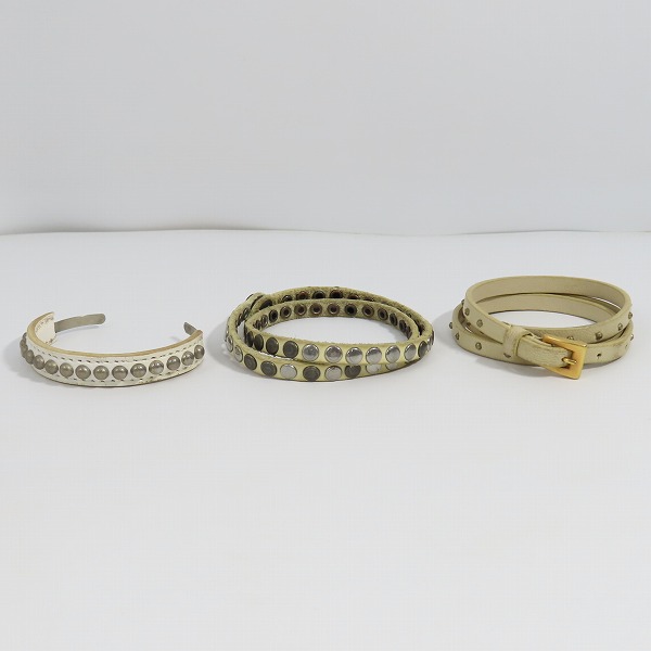 実際に弊社で買取させて頂いたWJK/ダブルジェーケー marc jacobs/マークジェイコブス HTC/エイチティーシー他 ブレスレット/バングル等 4点セットの画像 1枚目