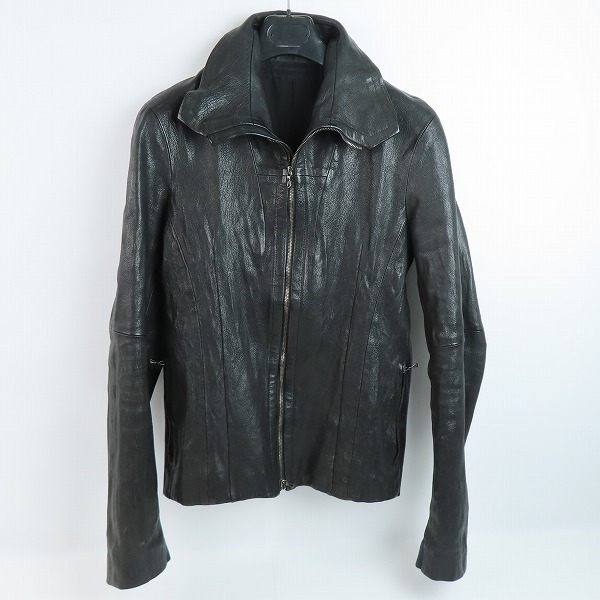 実際に弊社で買取させて頂いたJULIUS/ユリウス 10-11AW goth_ik; GOAT SKIN 山羊革 レザージャケット 2 