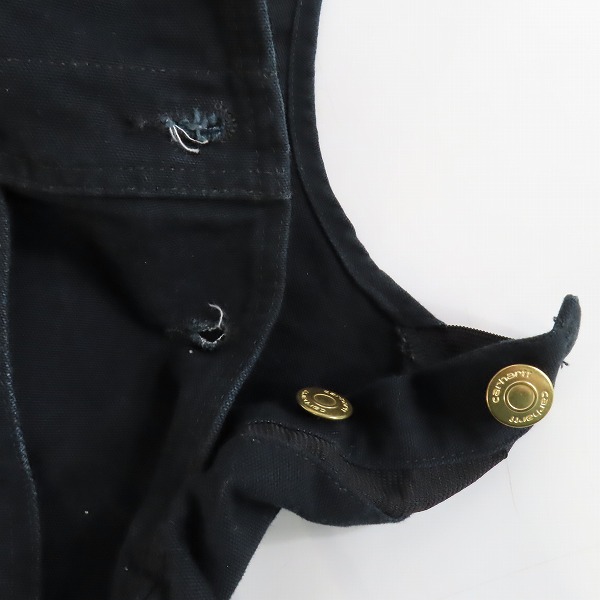 実際に弊社で買取させて頂いた【難あり】Carhartt/カーハート オーバーオール 102776-001 30×32の画像 6枚目