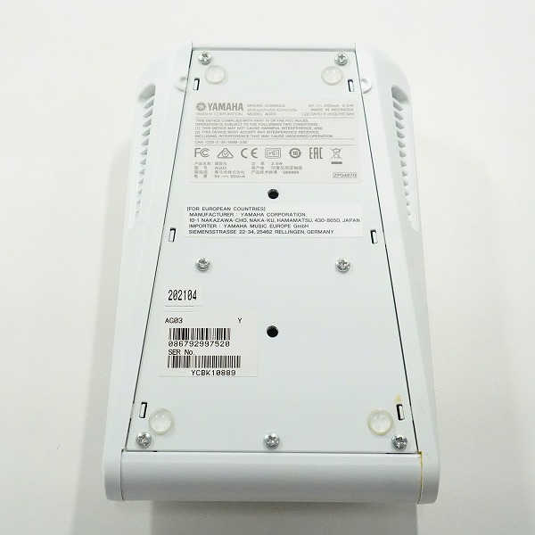 実際に弊社で買取させて頂いたYAMAHA/ヤマハ AG03 ミキシングコンソール ミキサー ウェブキャスティングミキサー 通電確認済みの画像 2枚目