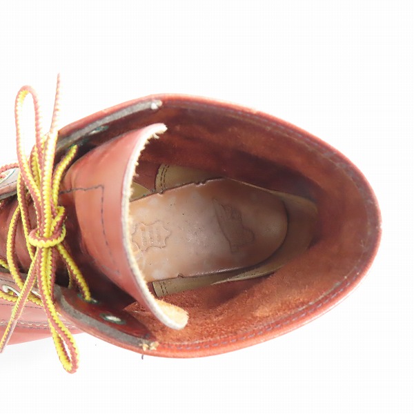 実際に弊社で買取させて頂いたRED WING/レッドウィング プレーントゥ ブーツ 9105/9.5Dの画像 4枚目