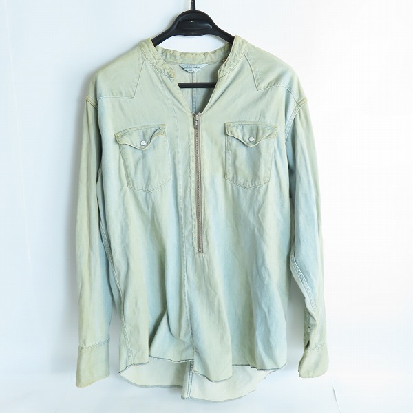 実際に弊社で買取させて頂いたunused/アンユーズド ハーフジップデニムシャツ/2