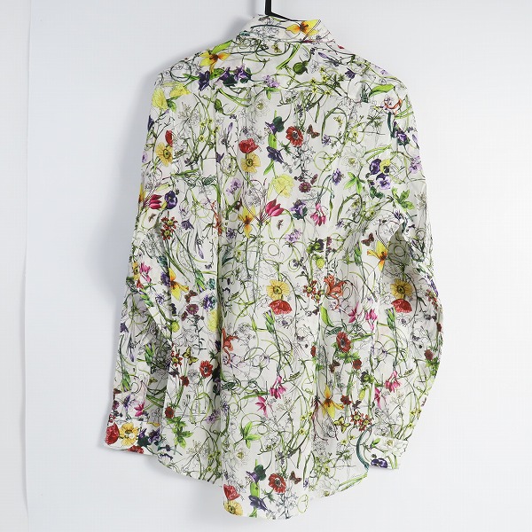 実際に弊社で買取させて頂いた【JPタグ】GUCCI/グッチ 花柄/総柄 長袖シャツ 309114 Z3520/38/15の画像 1枚目