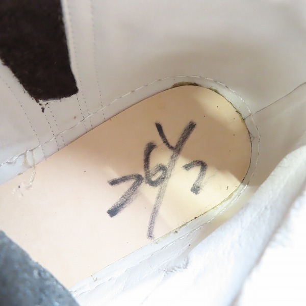 実際に弊社で買取させて頂いたWHITEFLAGS/ホワイトフラッグス サイドジップ ハイカット スニーカー/WF-001TCH/41/26.5の画像 5枚目
