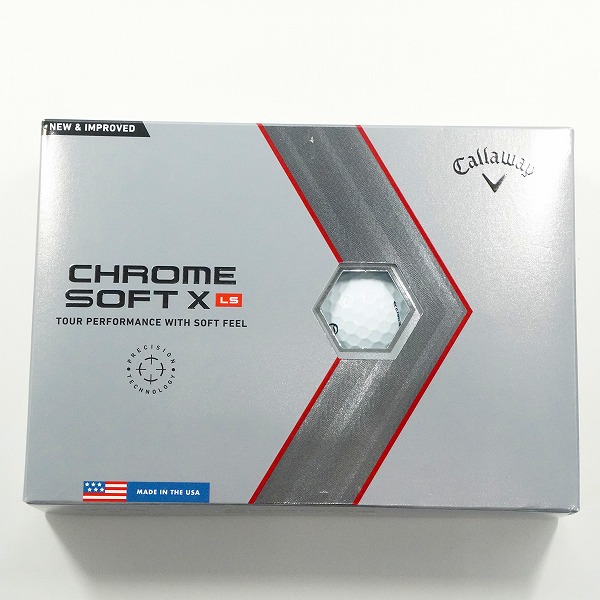 実際に弊社で買取させて頂いた(2)【未使用】Callaway/キャロウェイ CHROME SOFT X LS ゴルフボール ホワイト 1ダースの画像 2枚目
