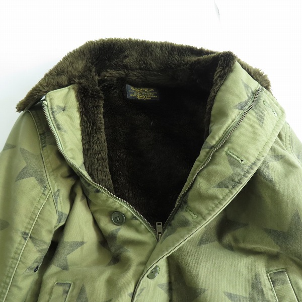 実際に弊社で買取させて頂いたWACKO MARIA/ワコマリア N-1 ロゴ スター プリント デッキ ジャケット/Mの画像 2枚目