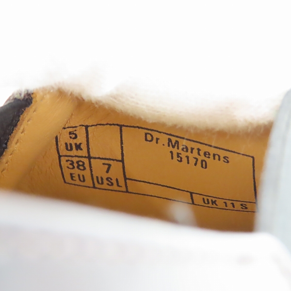実際に弊社で買取させて頂いたDr.Martens×COMME des GARCONS/ドクターマーチン×コムデギャルソン EMILS サイドゴアシューズ 15170601/UK5の画像 5枚目