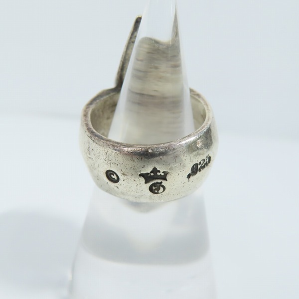 実際に弊社で買取させて頂いた【ギャラ付】Gaboratory/ガボラトリー スパイクウィズスカルリング/skull with SPIKE Ring 13号の画像 4枚目