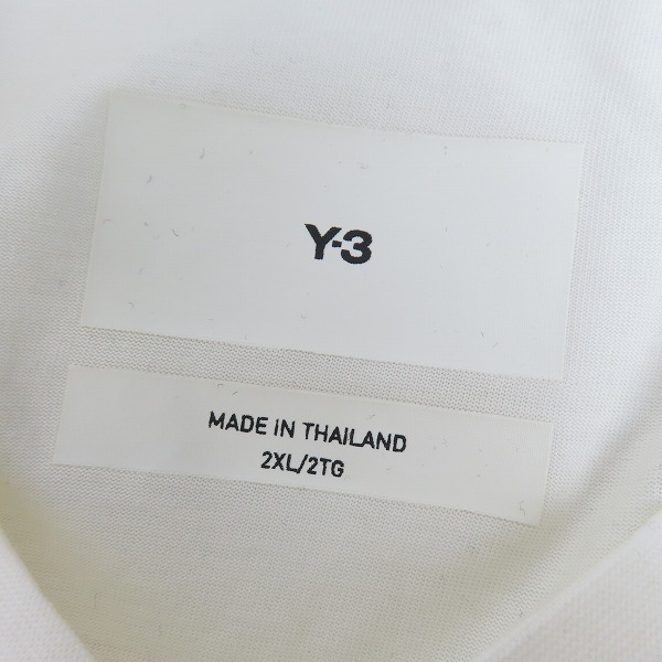 実際に弊社で買取させて頂いたY-3/ワイスリー ヨウジヤマモト×アディダス 23SS 3S SS Tシャツ HZ8871/2XLの画像 2枚目