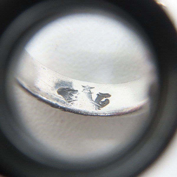 実際に弊社で買取させて頂いたF.A.L/FAL エフエーエル スウィルパターンハート/wストーン リング 13号の画像 6枚目