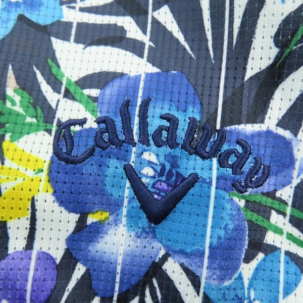 実際に弊社で買取させて頂いたCallaway/キャロウェイ ゴルフウェア 総柄 ポロシャツ 241-6157530 LLの画像 5枚目