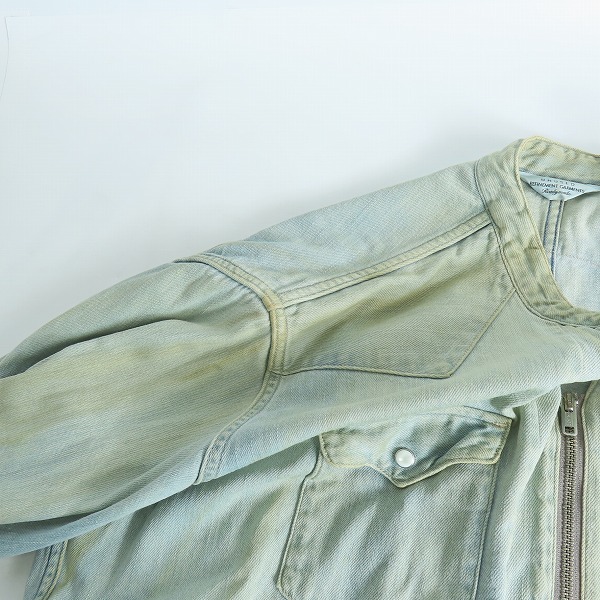 実際に弊社で買取させて頂いたunused/アンユーズド ハーフジップデニムシャツ/2の画像 7枚目