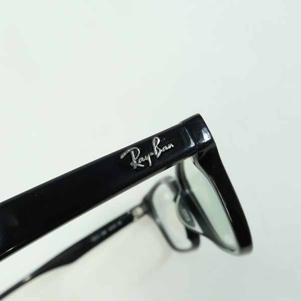 実際に弊社で買取させて頂いたRay-Ban/レイバン ウエリントン メガネフレーム/アイウェア RB5109 2000の画像 7枚目