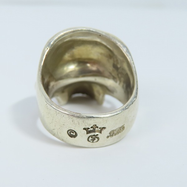 実際に弊社で買取させて頂いた【ギャラ付】Gabor/Gaboratory/ガボール ミディアムラージスカルリングwアウトジョー 23.5-25号の画像 4枚目