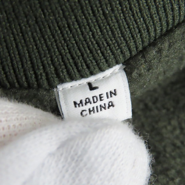 実際に弊社で買取させて頂いたUNIQLO×White Mountaineering/ユニクロ×ホワイトマウンテニアリング フリースオーバーサイズジャケット オリーブ Lの画像 3枚目