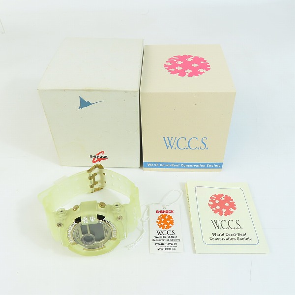 実際に弊社で買取させて頂いたG-SHOCK/Gショック W.C.C.S FROGMAN/フロッグマン ELマンタ DW-8201WC-9T【動作未確認】の画像 6枚目