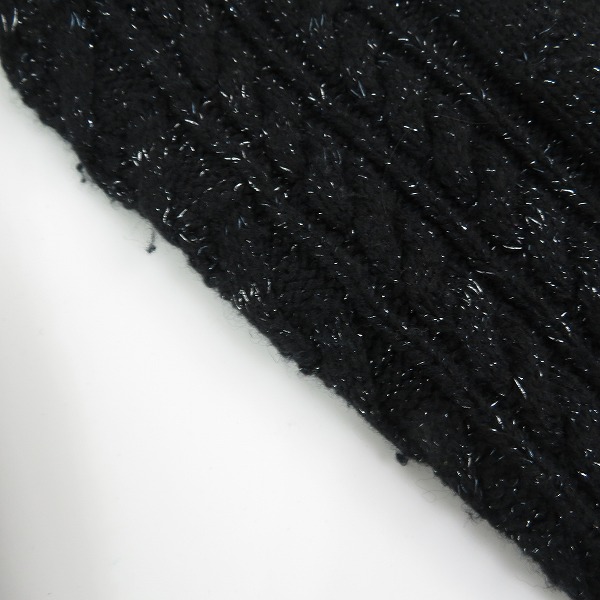 実際に弊社で買取させて頂いたRoen/ロエン スカル ラメニット ダッフルコート 72132007 Lの画像 6枚目