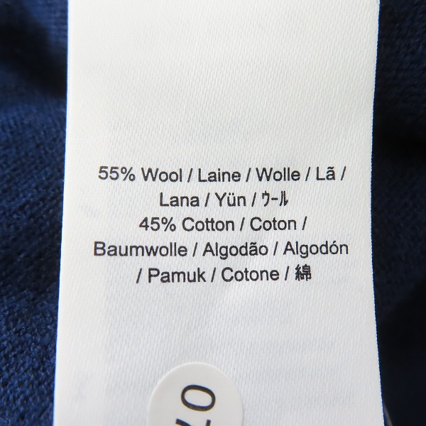 実際に弊社で買取させて頂いたFRED PERRY/フレッドペリー TIPPED SLEEVE V NECK JUMPER Vネックニット K9555/Lの画像 4枚目