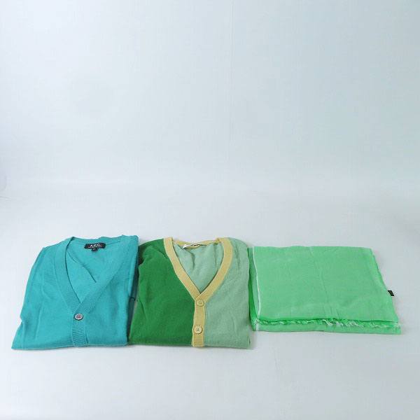 実際に弊社で買取させて頂いたA.P.C./アーペーセー carven/カルヴェン ARIANNA/アリアンナ カーディガン ストール 3点セット