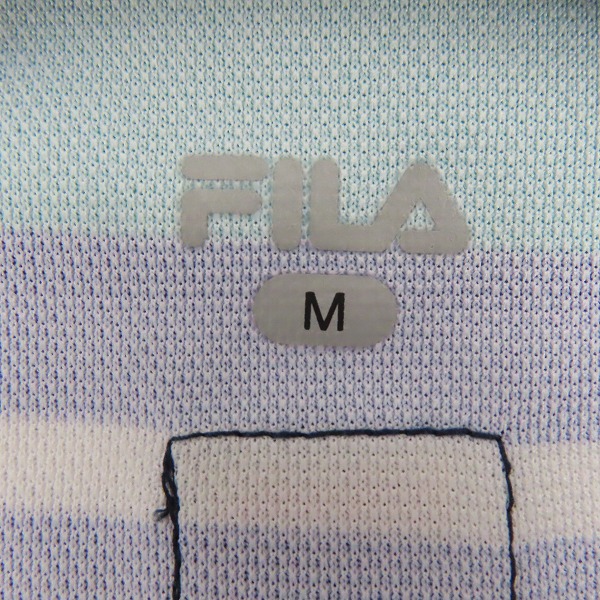 実際に弊社で買取させて頂いたFILA/フィラ テニス レディース ウェア グリーンパープル VL1690 Mの画像 2枚目