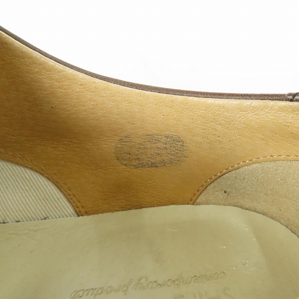 実際に弊社で買取させて頂いたSHIPS/シップス ホースレザー プレーントゥ ビジネスシューズ/27の画像 6枚目