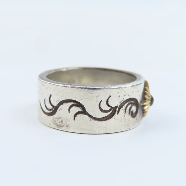 実際に弊社で買取させて頂いたARIZONA FREEDOM/アリゾナフリーダム K18太陽神 w/ストーン リング 19.5-20号の画像 4枚目