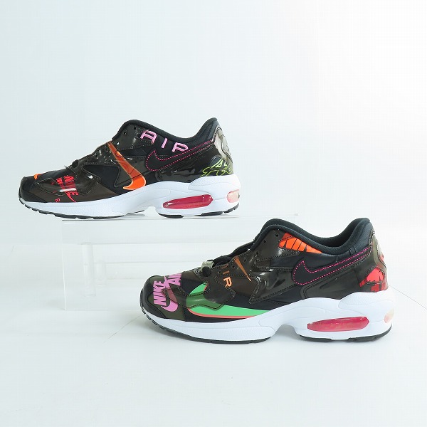 実際に弊社で買取させて頂いたNIKE×ATMOS/ナイキ×アトモス AIR MAX2 LIGHT QS/エアマックス2 ライト クイックストライク CI5590-001 26の画像 3枚目