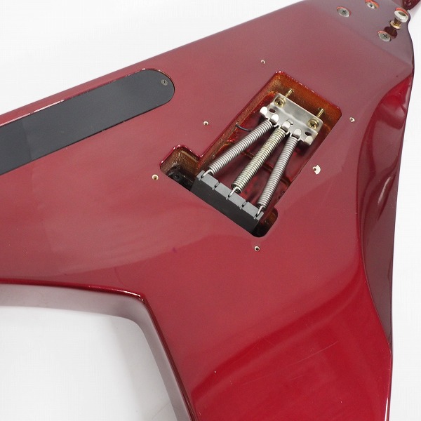 実際に弊社で買取させて頂いた★GrassRoots/グラスルーツ フライングVタイプアーム搭載モデル 変形エレキギター ソフトケース付の画像 7枚目