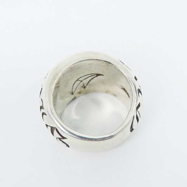 実際に弊社で買取させて頂いたCRAZY PIG DESIGNS/クレイジーピッグ  ゴシッククレイジーピッグヘビーDリング 14-15.5号の画像 5枚目