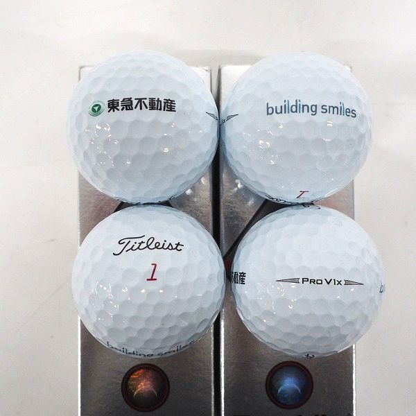 実際に弊社で買取させて頂いた【未使用/オウンネーム】Titleist/タイトリスト PRO V1X・AVX  ゴルフボール ホワイト 計3スリーブの画像 1枚目