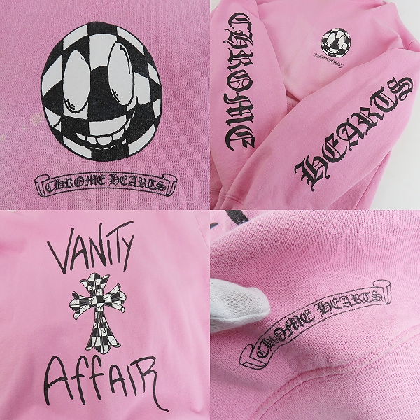実際に弊社で買取させて頂いたCHROME HEARTS×MATTY BOY/クロムハーツ×マッティボーイ  19AW PPO VANITY AFFAIR フーデッドプルオーバーパーカー/XL の画像 9枚目