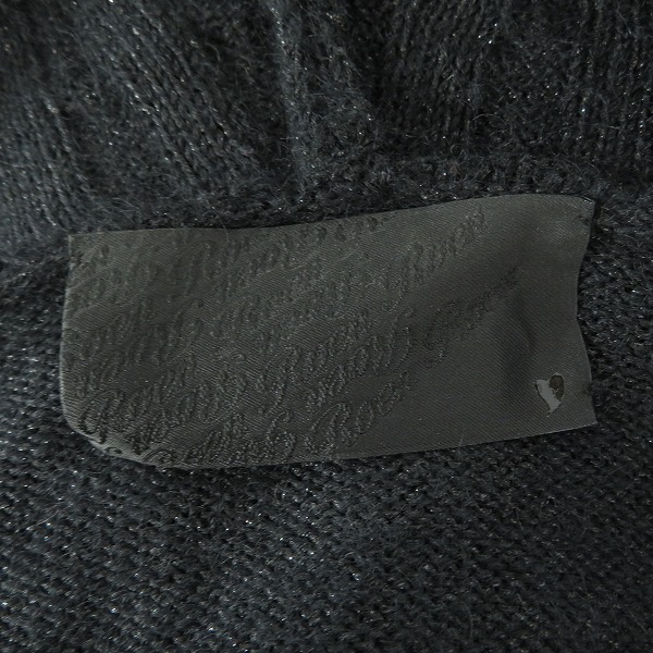 実際に弊社で買取させて頂いたRoen/ロエン スタッズ スカル キッドモヘア ラメニット ロングカーディガン 68147011 46の画像 2枚目