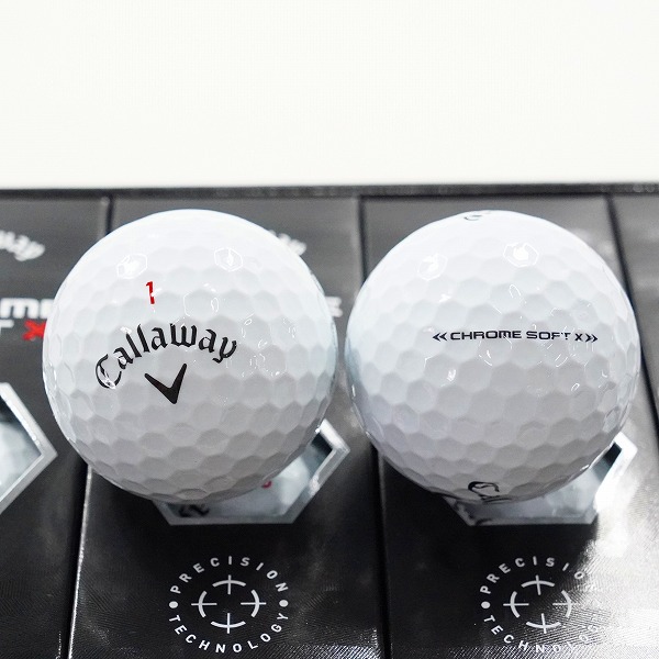 実際に弊社で買取させて頂いた(5)【未使用】Callaway/キャロウェイ CHROME SOFT X ゴルフボール ホワイト 1ダースの画像 1枚目