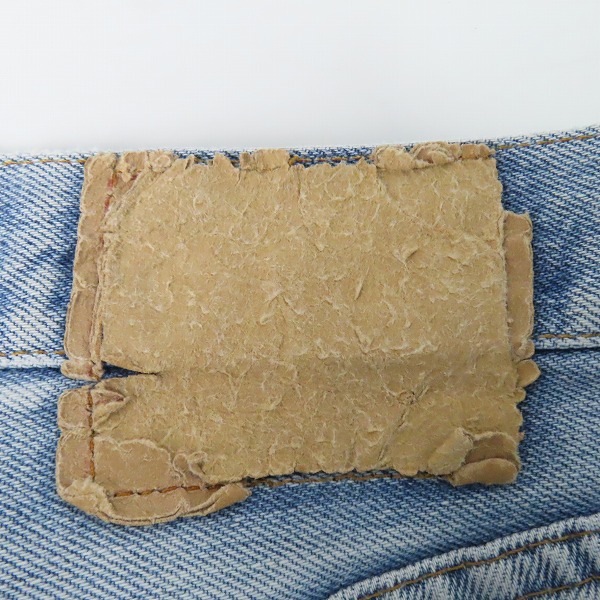 実際に弊社で買取させて頂いたLEVI'S/リーバイス 501 66後期 刻印6 ボタンフライ デニムパンツの画像 7枚目
